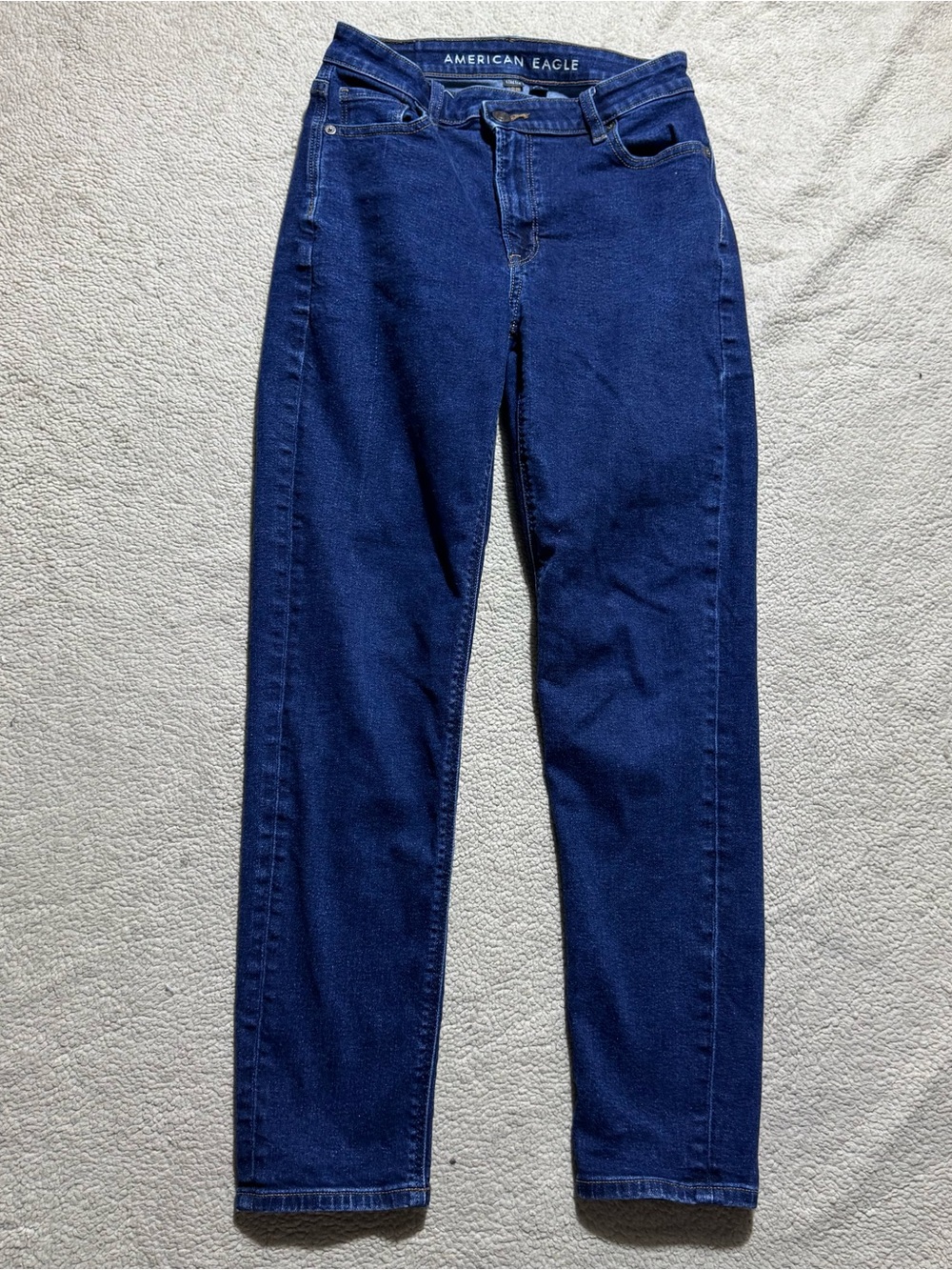 American Eagle Jeans Womens 0 Stretch Mom Jean Blue Denim Real Good Skinny 26x28